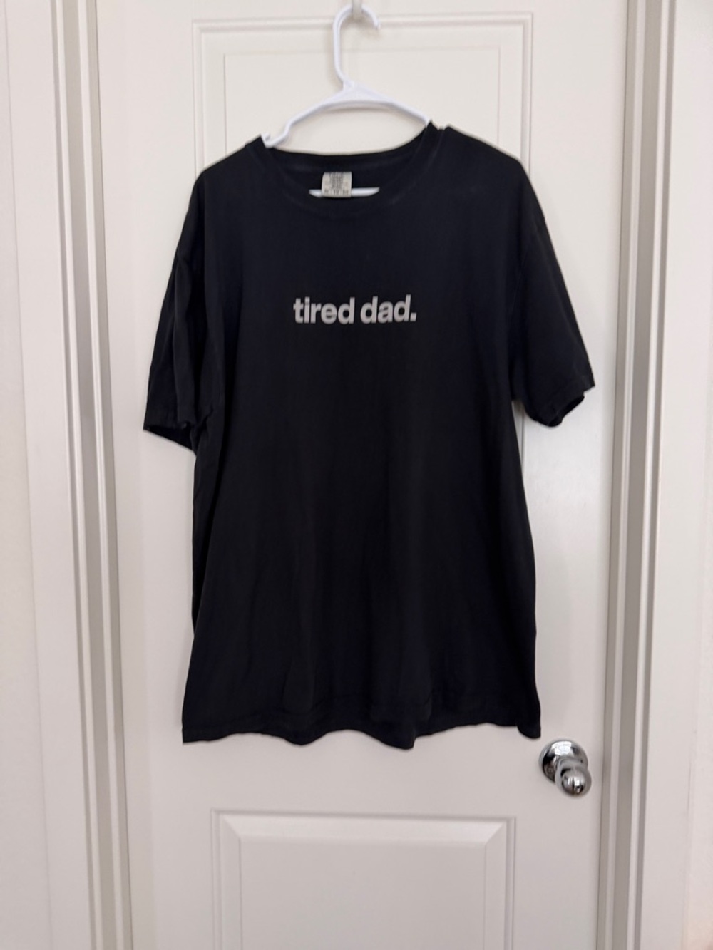 tired dad. Black Graphic Tee - Men
